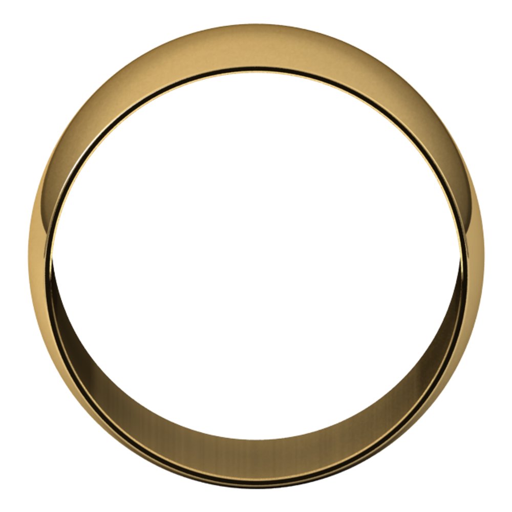 14K Yellow 12 mm Half Round Ultra-Light Band