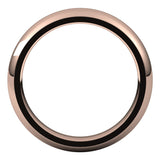 10K Rose 4 mm Half Round Comfort Fit Band