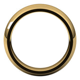 18K Yellow 6 mm Half Round Comfort Fit Band