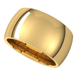 14K Yellow Gold 11 mm Comfort-Fit Half Round Band Size 5.5 