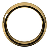 18K Yellow 7 mm Half Round Comfort Fit Band