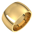 18K Yellow Gold 12 mm Comfort-Fit Half Round Band Size 8 