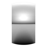 14K White 12 mm Comfort-Fit Half Round Band