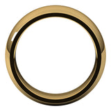 10K Yellow 8 mm Half Round Comfort Fit Band