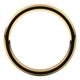 14K Yellow 2 mm Stepped-Edge Comfort-Fit Half Round Band