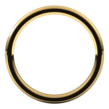 14K Yellow 2 mm Stepped-Edge Comfort-Fit Half Round Band