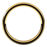 14K Yellow 3 mm Comfort Fit Edge Band