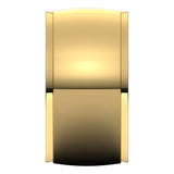 10K Yellow 11 mm Stepped-Edge Comfort-Fit Half Round Band Size 9.5