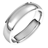 Sterling Silver 5 mm Comfort Fit Edge Band Size 11