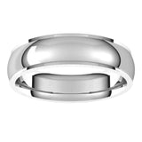 Sterling Silver 5 mm Comfort Fit Edge Band Size 11