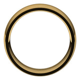 18K Yellow 8 mm Stepped-Edge Comfort-Fit Half Round Band Size 12.5