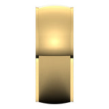 14K Yellow 8 mm Stepped-Edge Comfort-Fit Half Round Band