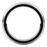 Platinum 2 mm Heavyweight Comfort-Fit Half Round Band Size 6