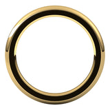 18K Yellow 2 mm Half Round Comfort Fit Heavy Band