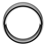 Continuum Sterling Silver 12 mm Stepped-Edge Comfort-Fit Half Round Band Size 19.5