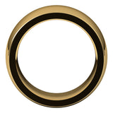 14K Yellow 10 mm Heavyweight Comfort-Fit Half Round Band Size 9
