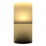 14K Yellow Gold 10 mm Heavyweight Comfort-Fit Half Round Band Size 9