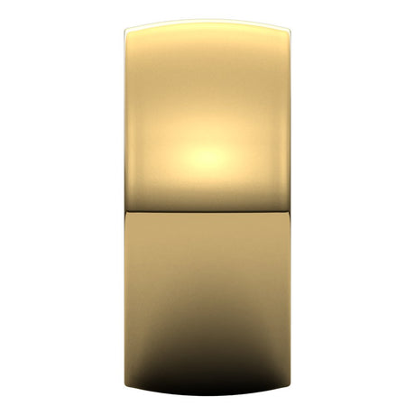 14K Yellow Gold 10 mm Heavyweight Comfort-Fit Half Round Band Size 9