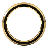 14K Yellow Gold 2.5 mm Heavyweight Comfort-Fit Half Round Band Size 4.5