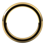 14K Yellow 2.5 mm Half Round Comfort Fit Heavy Band