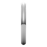 14K White Gold 2.5 mm Heavyweight Comfort-Fit Half Round Band Size 5