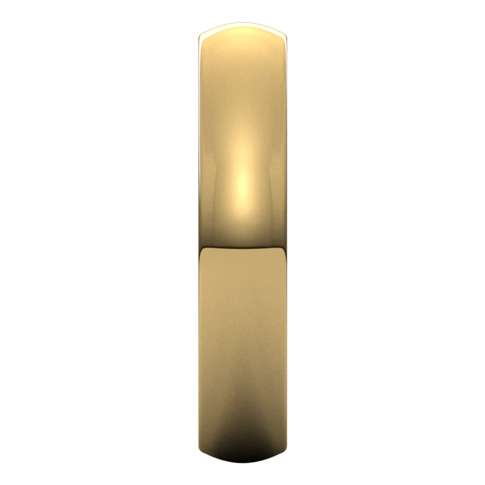 18K Yellow 4.5 mm Heavyweight Comfort-Fit Half Round Band