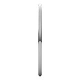 Platinum 1 mm Lightweight Comfort-Fit Half Round Band