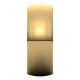 14K Yellow Gold 8 mm Heavyweight Comfort-Fit Half Round Band Size 7.5