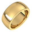 14K Yellow 9 mm Heavyweight Comfort-Fit Half Round Band Size 5