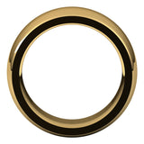 14K Yellow 9 mm Heavyweight Comfort-Fit Half Round Band Size 12
