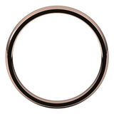 14K Rose 3 mm Lightweight Comfort-Fit Half Round Band