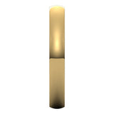 18K Yellow 3 mm Lightweight Comfort-Fit Half Round Band Size 10