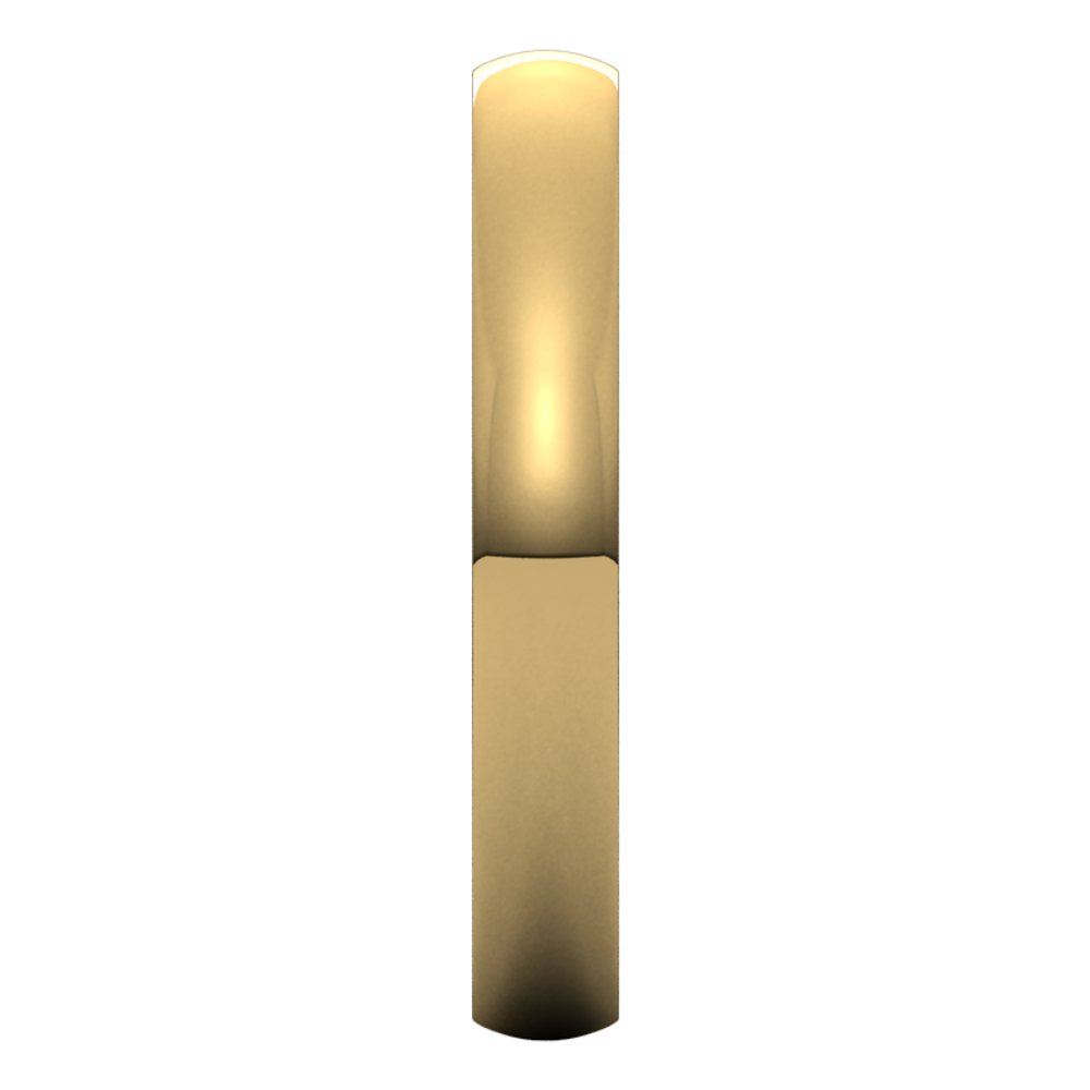 14K Yellow 3 mm Half Round Comfort Fit Light Band Size 6