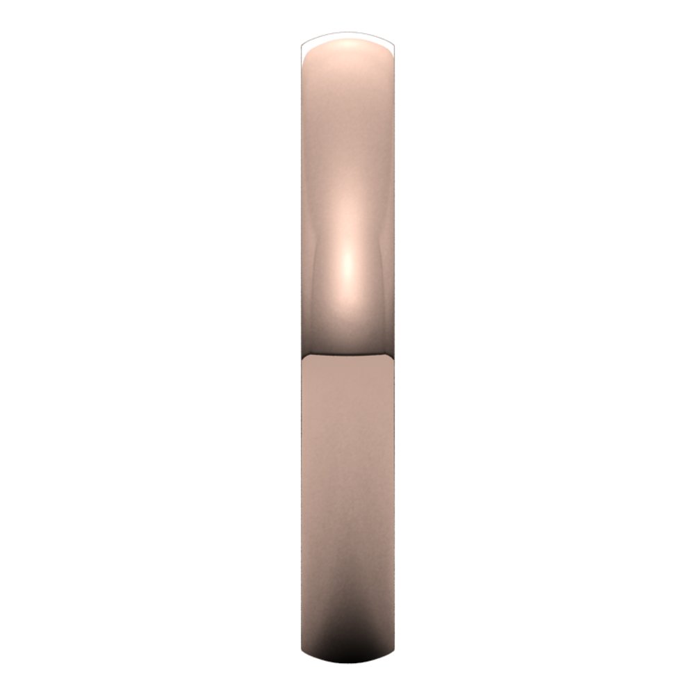 14K Rose 3 mm Lightweight Comfort-Fit Half Round Band