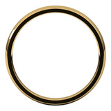 14K Yellow 2.5 mm Half Round Comfort Fit Light Band