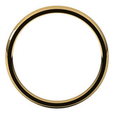 14K Yellow 2.5 mm Lightweight Comfort-Fit Half Round Band Size 10