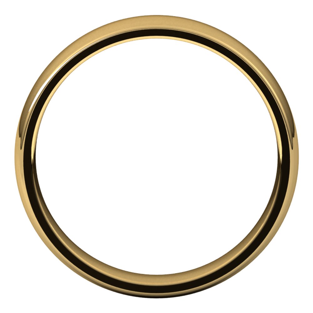 Platinum 4.5 mm Lightweight Comfort-Fit Half Round Band Size 9