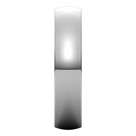 14K White 4.5 mm Lightweight Comfort-Fit Half Round Band Size 10