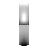 14K White 4.5 mm Half Round Comfort Fit Light Band