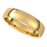 Platinum 4.5 mm Lightweight Comfort-Fit Half Round Band Size 9