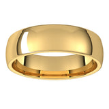18K Yellow 5.5 mm Lightweight Comfort-Fit Half Round Band