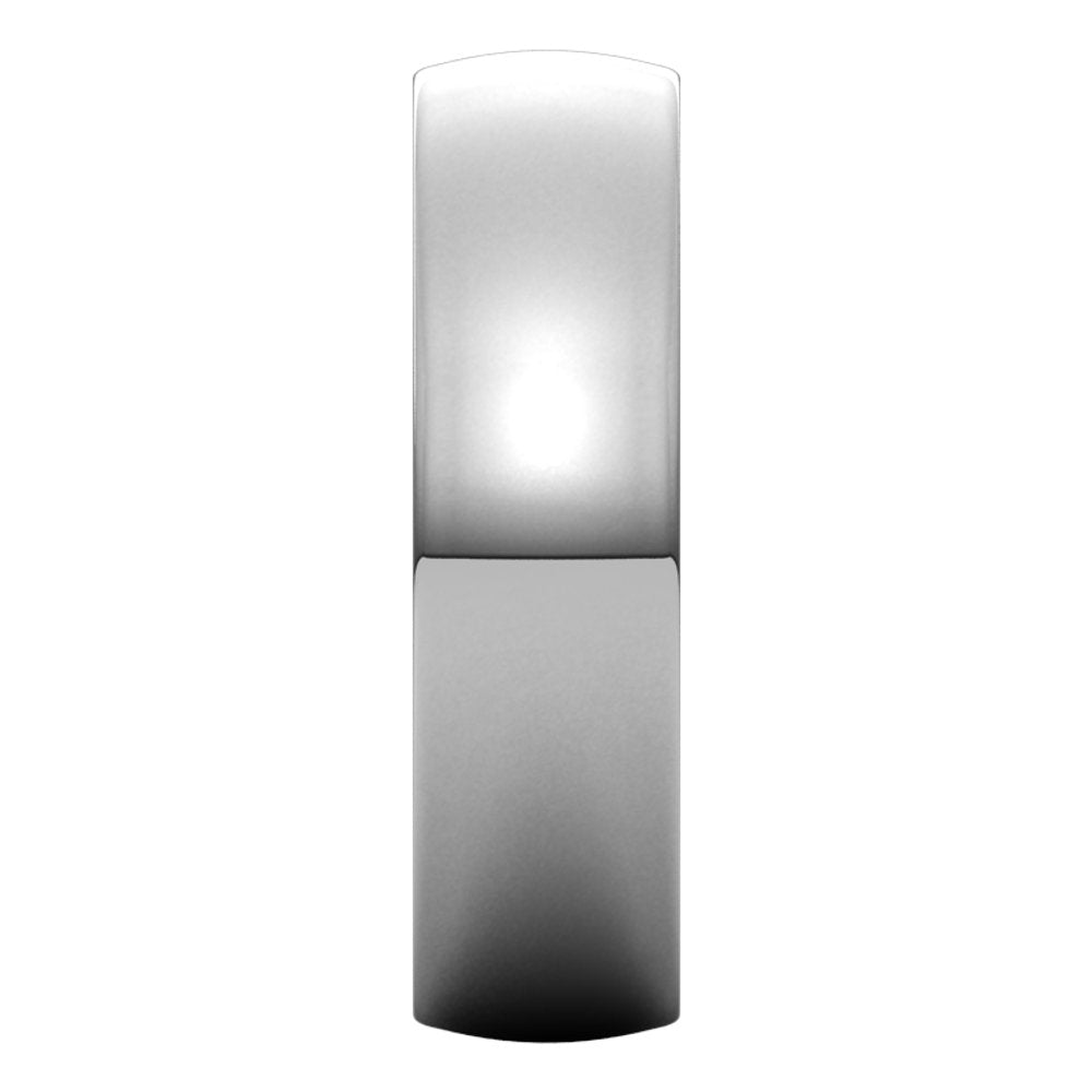 14K White 5.5 mm Lightweight Comfort-Fit Half Round Band