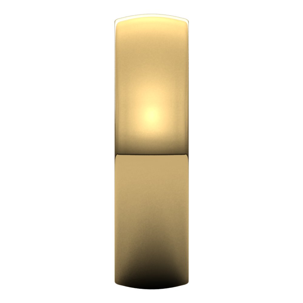 14K Yellow 5.5 mm Lightweight Comfort-Fit Half Round Band Size 10