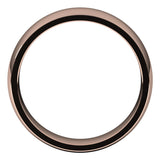 14K Rose 6 mm Half Round Comfort Fit Light Band