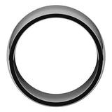14K White 12 mm Lightweight Comfort-Fit Half Round Band Size 10