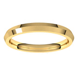 14K Yellow 2.5 mm Comfort-Fit Knife Band