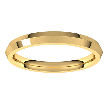 14K Yellow 2.5 mm Comfort-Fit Knife Band