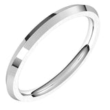 Sterling Silver 2 mm Comfort-Fit Knife Band Size 6