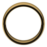 18K Yellow 8 mm Half Round Comfort Fit Light Band Size 10.5