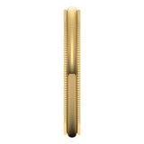 14K Yellow Gold 2.5 mm Milgrain Half Round Band Size 5.5 